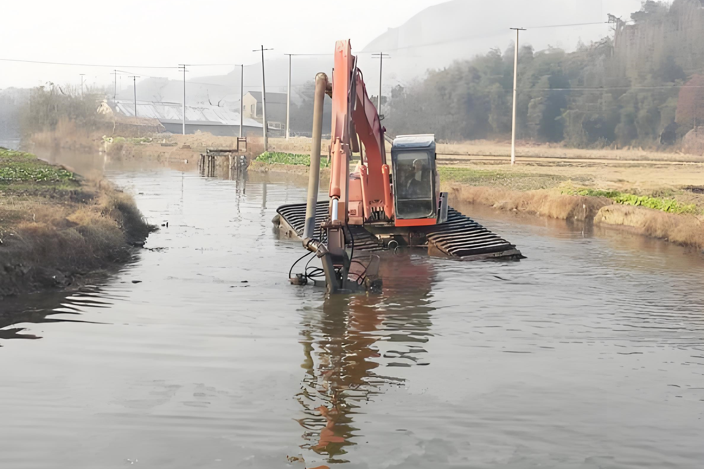 重慶渝中水上挖機(jī)清淤隊 - 魚塘清淤的成本大概是多少？