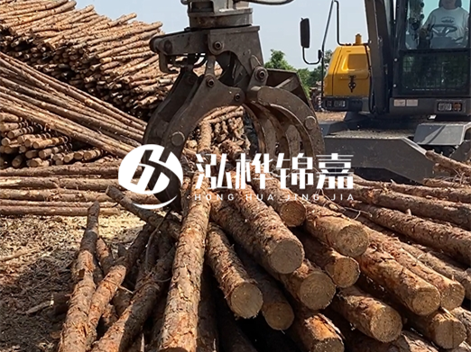 松木樁批發(fā)廠家泓樺錦嘉-松木樁樁尖為什么要削成三棱錐？