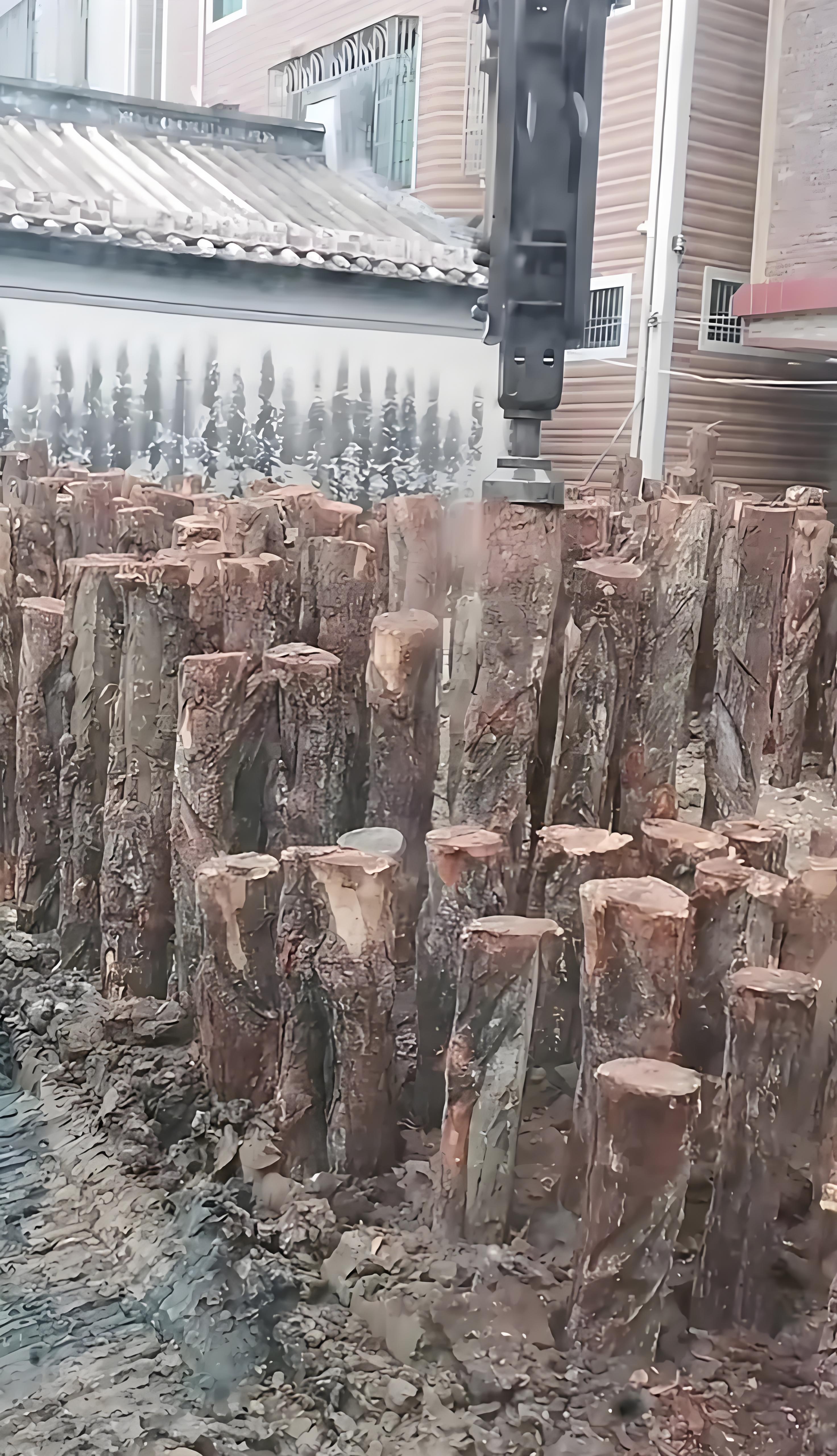 松木樁廠(chǎng)家泓樺錦嘉 - 河道駁岸樁和混凝土駁岸哪個(gè)更劃算？